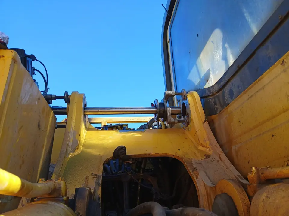 Boom lug area stripped back ready for boring