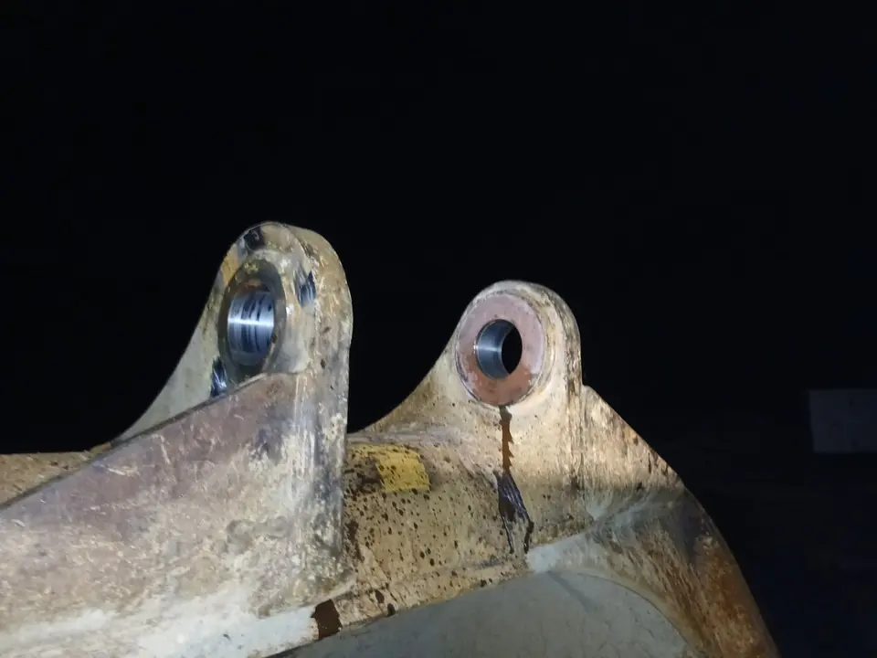 Pair of lugs bored out and ready for new pins